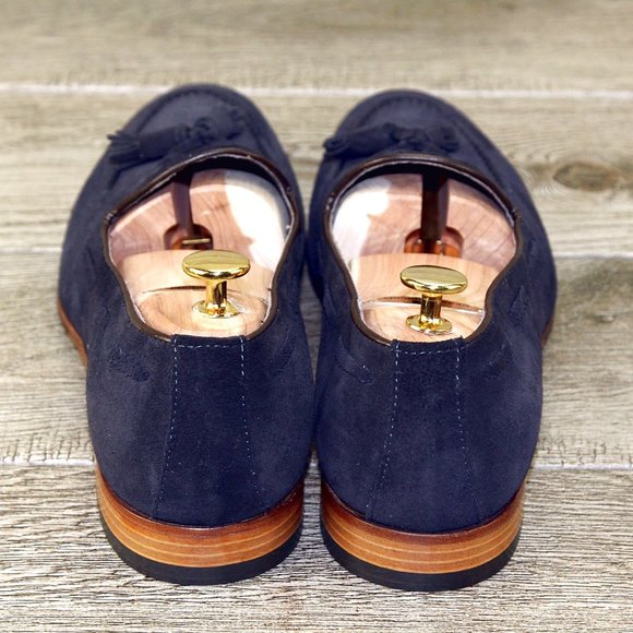 * NIB * $395 Bruno Magli NILO 9 M Navy Suede Nordstrom * add $15 new Trees main image 5